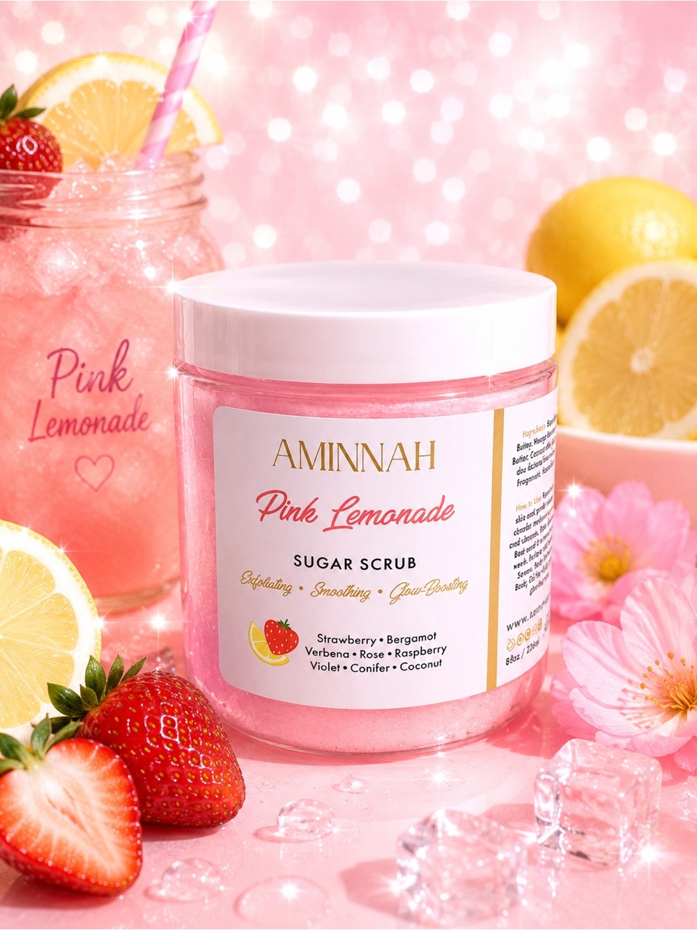 *Buy Now* Aminnah Pink Lemonade Sugar Scrub
